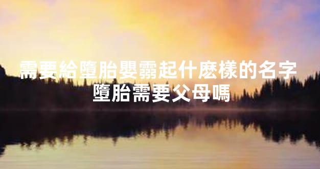 需要給墮胎嬰霛起什麽樣的名字 墮胎需要父母嗎
